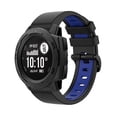 thumbnail image 2 of For Garmin Instinct 2s 22mm Silicone Sports Two-color Watch Band, 2 of 4