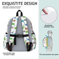 thumbnail image 5 of Dinosaur Pattern Cute School Backpack with Padded Back and Adjustable Shoulder Straps 13.4"x11"x4.7", 5 of 5