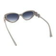 thumbnail image 7 of Womens Star Stud Jewel Trim Arm Mod Cat Eye Plastic Fashion Diva Sunglasses Grey - Smoke, 7 of 7