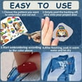 thumbnail image 4 of 2 Styles Gnome Water Soluble Embroidery Stabilizers Patterns Rainbow Stick and Stitch Patches Paper Wash Away Drawing Transfers Sketch for Embroidery Hand Sewing Lover Beginners, 4 of 9