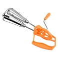 thumbnail image 2 of Stainless Steel Hand Cranked Mixer, Manual Hand Mixer, Manual Egg Beater Hand Crank, Durable Pasta/Dough Baking Tool, Ideal for Beating Eggs, Mixing Dough(3Pcs), 2 of 4