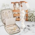 thumbnail image 6 of Travel Jewellery Organiser, PU Leather Travel Jewelry Organiser Storage Case for Necklace Rings Bracelets Earrings Jewellery Box, 6 of 7