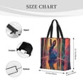 thumbnail image 2 of KLL Neon Rabbit In Archway Pattern Aesthetic Tote Bag for Women Beach Bag Shopping Bags Shoulder Bag Reusable Grocery Bags, 2 of 5