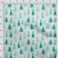 thumbnail image 4 of oneOone Polyester Lycra Turquoise Blue Fabric Tree Sewing Craft Projects Fabric Prints By Yard 56 Inch Wide, 4 of 6