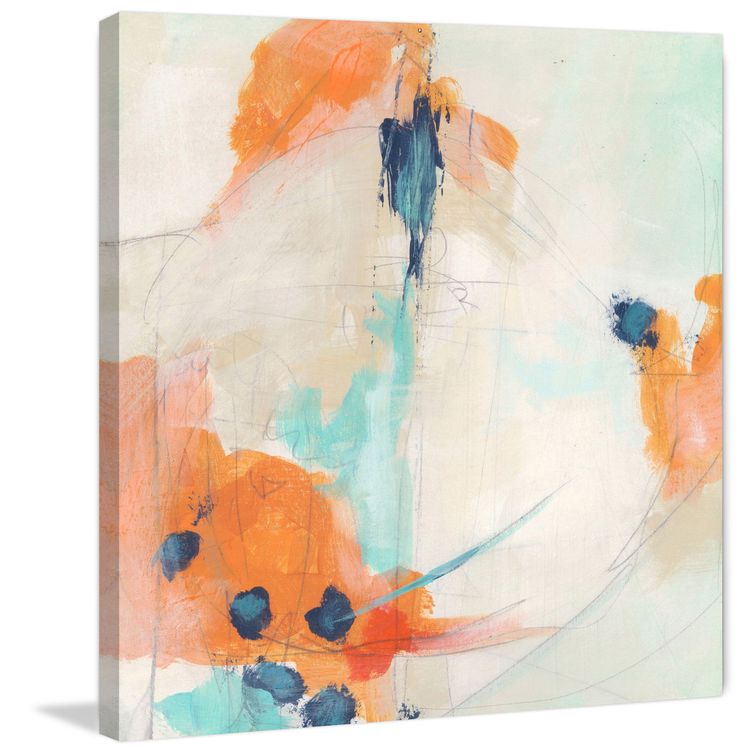 "Plot Point II" Painting Print on Wrapped Canvas