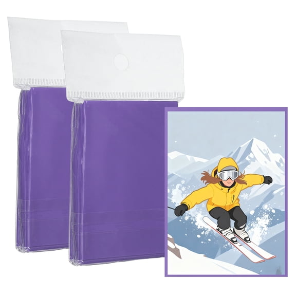 Uxcell Matte Card Sleeves, Trading Card Sleeves Deck Protectors Perfect for Trading Cards & Baseball & Sports & Magic Gathering & Magic Game Cards (Purple, 100 Pcs)