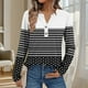 thumbnail image 1 of Ailaofu Womens Long Sleeve Tops Fall Button V Neck Graphic Shirts Dressy Casual Henley Tops Women Blouses, 1 of 5