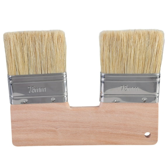 lixuesong Double Head Paint Texture Brush Art Tool for Acrylic & Watercolor Painting Wall Art Crafting with Ergonomic Wood Handle