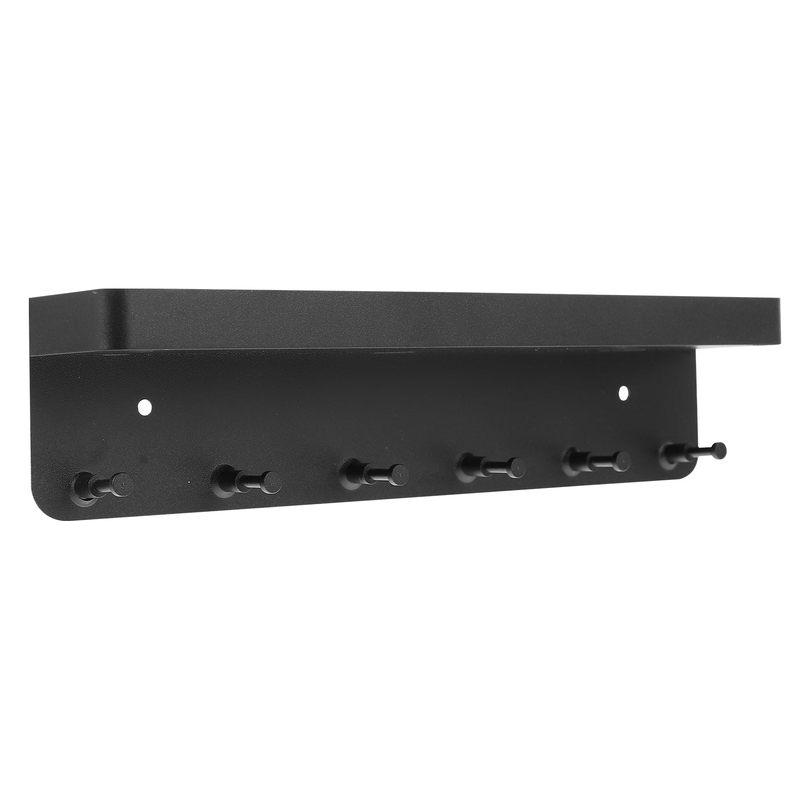 2 Sets Hook Rack Organizer Wall Basket Storage Umbrella Holder Shelving Child Black