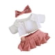 thumbnail image 2 of Ropa de muñeca de peluche de 20 cm, linda moda, bricolaje, figuras de peluche cómodas, conjunto de vestidos. Conjunto de uniforme de muñeca, 2 of 9