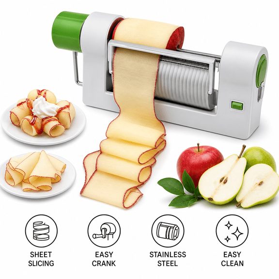 Veggie Sheet Slicer Peeler Cutter Spiralizer Potato Rolls