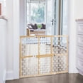 thumbnail image 4 of Toddleroo by North States 26.5"-42" Quick-Fit Baby Safety Gate, Oval Mesh Wood, 4 of 8
