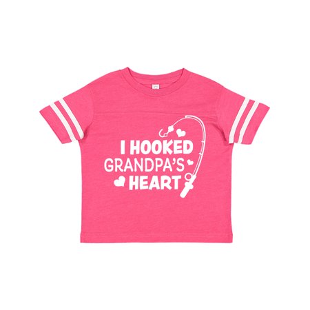 

Inktastic I Hooked Grandpa s Heart with Fishing Rod Gift Toddler Boy or Toddler Girl T-Shirt