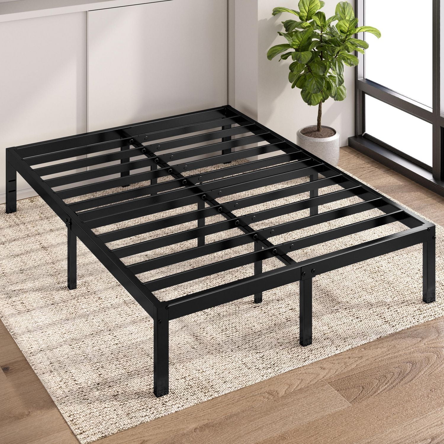 Zinus Elias 14 inch Black Metal Platform Bed Frame