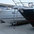 thumbnail image 2 of 4 Step Boat Ladder, Stainless Steel Under Platform Sliding Ladder, Boat Boarding Telescoping Ladder 900 Bound Capacity, 2 of 5