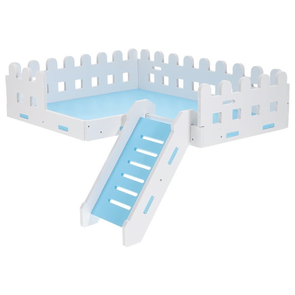 GOOHOCHY Pet Wood Climbing Toy Blue Wooden Ladder for Indoor Use 1 Set 11x7.9in