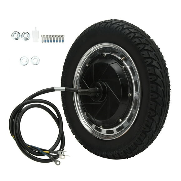 Conjunto de motor de cubo de rueda de 12 pulgadas 48 V‑96 V 800 W‑6500 W con kit de motor de tracción de neumático interior exterior para motocicleta eléctrica vehículo todoterreno Jadeshay A