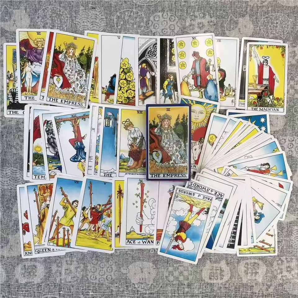 78 Card Classic Tarot Card Set Playing Cards Party Board Game Fate Card Fortune Telling Game Ideal For Beginners