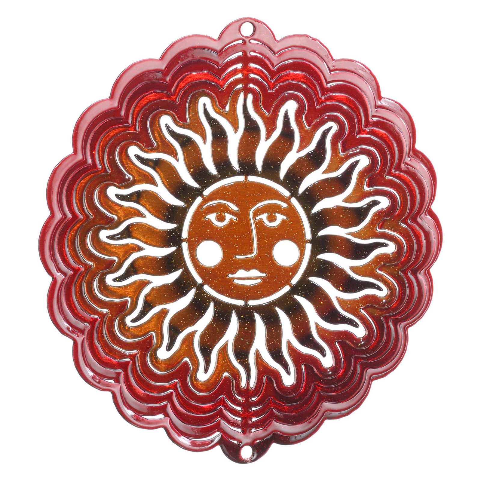 Next Innovations Sun Face Antique Red Copper Wind Spinner by Next Innovations