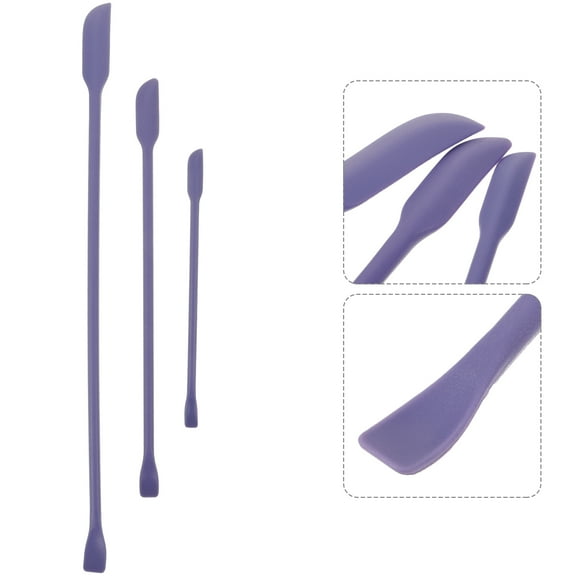 OUNONA 3pcs Makeup Spatula Cosmetic Spatula Tiny Spatula Lotion Spatula Silicone Spatulas