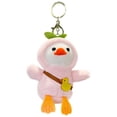 thumbnail image 3 of Llavero Pato Dibujos Animados Peluche Lindo Suave () Amarillo, 3 of 6
