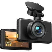 Crosstour Dash Cam Front and Rear Car Camera, 3”Full HD 1080P Front & Rear Car Camera , Black