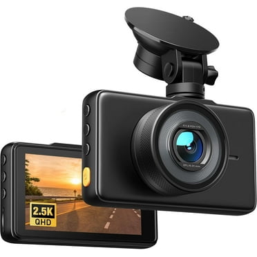 Crosstour Dash Cam Front and Rear Car Camera, 3”Full HD 1080P Front & Rear Car Camera , Black