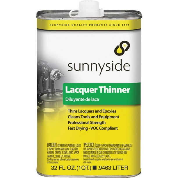 SUNNYSIDE 47732 Lacquer Thinner,1/4 gal.,VOC 24g/L