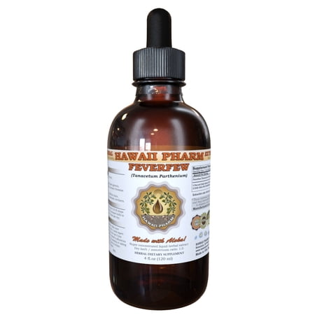 Feverfew (Tanacetum Parthenium) Tincture, Organic Dried Herb Liquid Extract, Xiao Bai Ju, Herbal Supplement 4 oz