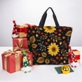 thumbnail image 6 of Vsdgher Fall Sunflowers Leaves print Tote Bag for Women Shoulder Bag with Zipper Large Shoulder Bag Handle Handbag Portable Washable for Travel, Work, 6 of 8