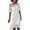 White, variant on IROINNID Dress for Women 2023 Semi Formal Fall Dress Solid Color Lace Lace One-line Shoulder Off-shoulder Short-sleeved Dress Fit&Flare Dress,White