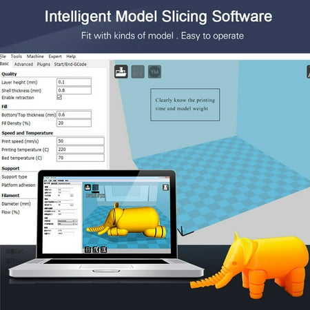 For Anet X2 Repetier 3D Printer Assembled Desktop Extruder Kit With Component Black Black