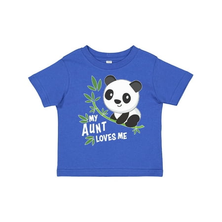 

Inktastic My Aunt Loves Me- Cute Panda Gift Toddler Boy or Toddler Girl T-Shirt