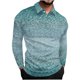 thumbnail image 2 of Blusa y camisa de manga larga con cuello vuelto para hombre, jersey de solapa, manga corta, deportiva, de manga corta, blusa de poliéster para hombre, 2 of 5