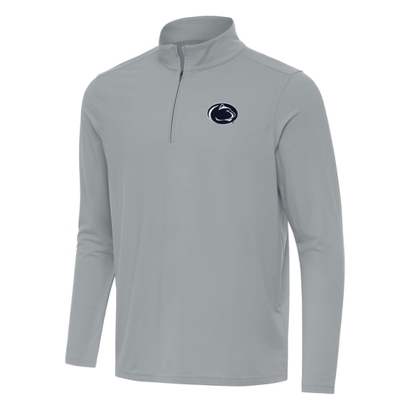 Men's Antigua Gray Penn State Nittany Lions Intent Quarter-Zip Top