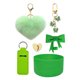thumbnail image 1 of Colgante Bola De Pelo, Juego De Tazas De Silicona, Lazo, Pajita, Pareja De Peluches, Llavero Con Forma De Corazón., 1 of 4