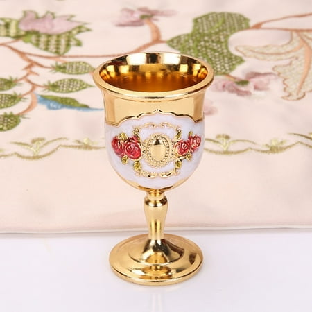 

JINGT 30ML Retro Creative Small Beverage Wine Cup Gold European Style Home Bar