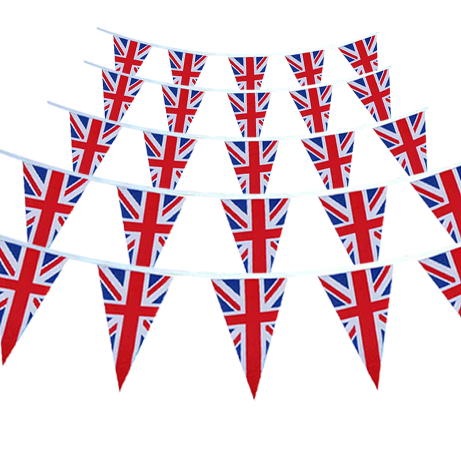 Hot Bunting Banner Plastic Bunting British Union Jack UK Flag Party Supplies^ 