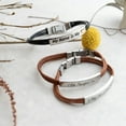thumbnail image 4 of My Horse Is My Heart Engraved Leather Bracelet for Horse Lovers, 4 of 5