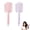 Pink+Purple, variant on Portable Dual-Use Hair Trimming Comb, 2-in-1 Bangs & Split End Trimmer for Home Hair Care and Thick Hair Styling