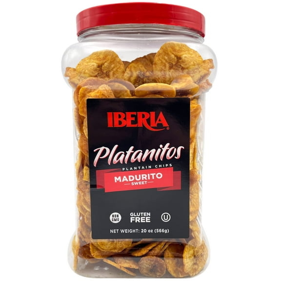 Iberia Maduritos Naturally Sweet Plantain Chips, SMR20 Ounce (Pack of 1)