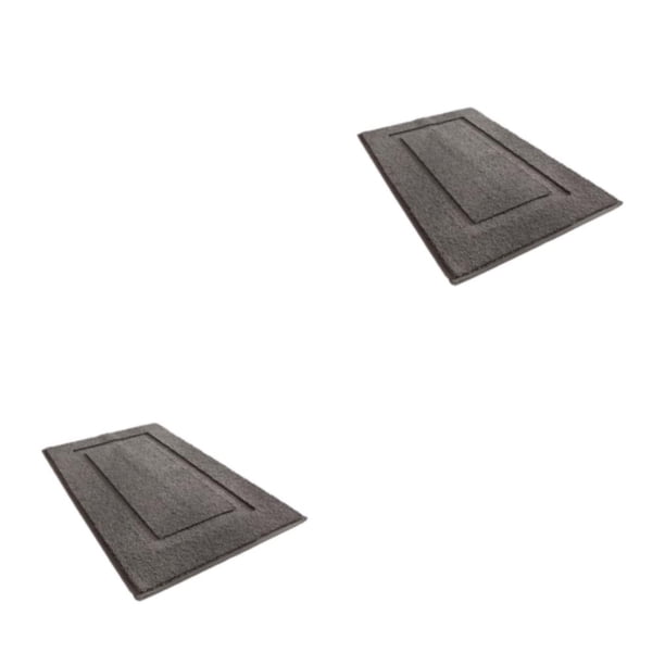 Bearachild Alfombra de baño y absorbente para secado rápido y fácil limpieza rápida y fuerte absorción gris oscuro 40*60cm Gris profundo 40*60cm 2Conjunto