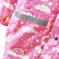 thumbnail image 4 of Children‘s Boys Girls Dinosaur Rainbow Printed Button Rain Jacket Hooded Windproof Raincoat, 4 of 7