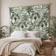 thumbnail image 3 of Green Tropical Leaves Tapestry for Bedroom Wall Hanging Tapestry, Summer Palm Trees Botanical Ceiling Backdrop Tapestries Poster Blanket Wall Decor for Teens Room Living Room Dorm 39" x 59", 3 of 8