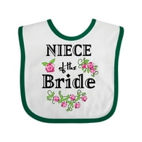 Inktastic Niece of the Bride Roses Girls Baby Bib