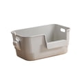 thumbnail image 3 of perfeclan Cat Litter Toilet Easy to Clean Portable Anti Splashing Low Entry Cat Toilet Sand Box for Small and Large Cats gray, 3 of 9