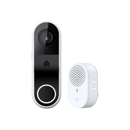 Kasa Smart Video Doorbell Camera Wired with Chime, 3MP 2K Resolution, Person Detection, 2-Way Audio, Real-Time Notification, Cloud & SD Card Storage, Alexa & Google Assistant Compatible (KD110)