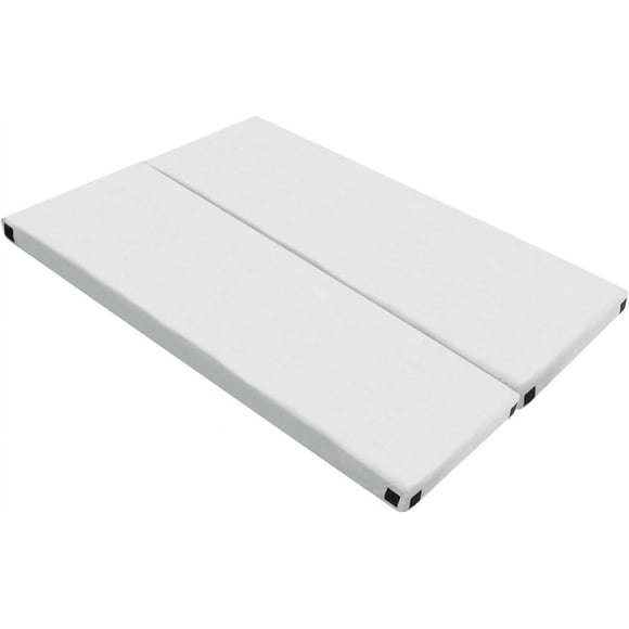 75 x 25 x 2.5in Memory Foam Short Plush Bed Grey Camping Mattress with Storage Bag