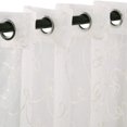 thumbnail image 2 of Scroll Pattern Two Panels Sheer Curtains, 42" x 108", Ivory by Blue Nile Mills, 2 of 6