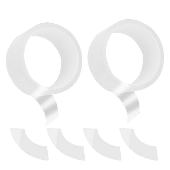 Masteelf 2 Pcs Transparent Panoramic Sealing Strips for Vehicles 300x4.5x0.2cm Weatherproof